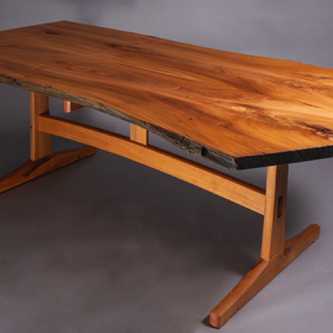 Madrone Table: top and edge. Madrone Table: top and edge.